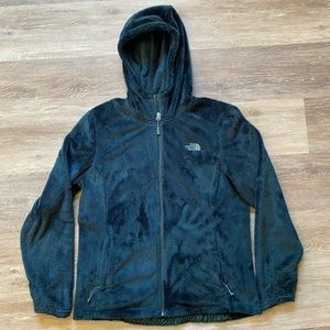 The North Face. Incredibly soft Deep Green fleece jacket.